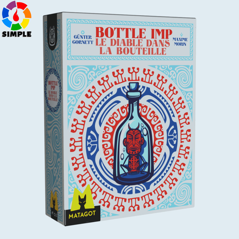 Bottle Imp - New Edition, Strategy Card Game, Trick-Taking Game with Glass Bottles, Strategy & Bidding, Family, Ages 10+