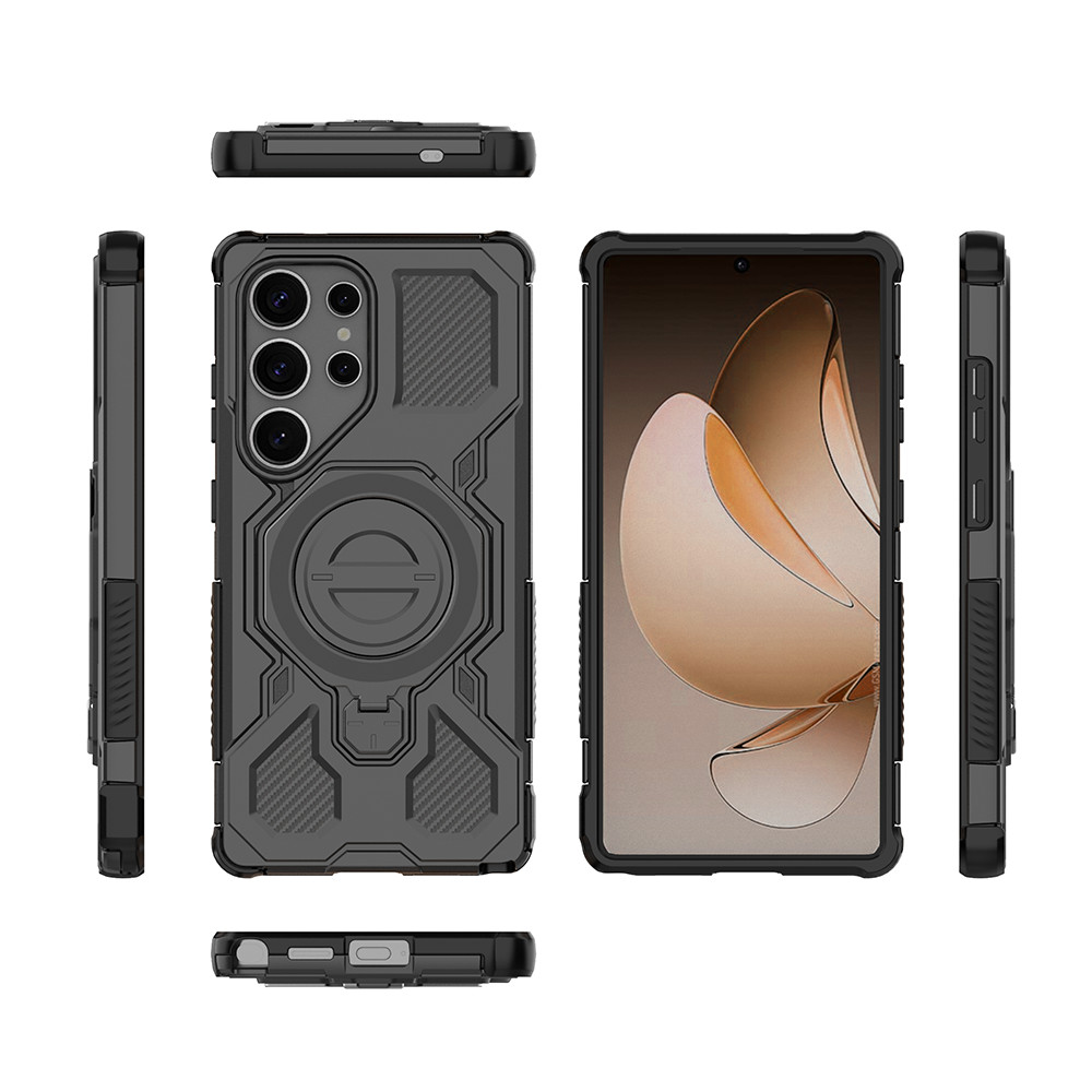 Capa Com Suporte De Rotação Magnética Para Samsung Galaxy S24 S25 S26 Ultra , S25 FE Compatível Carro , Caixa Super À Pr — imagem 2 de 2