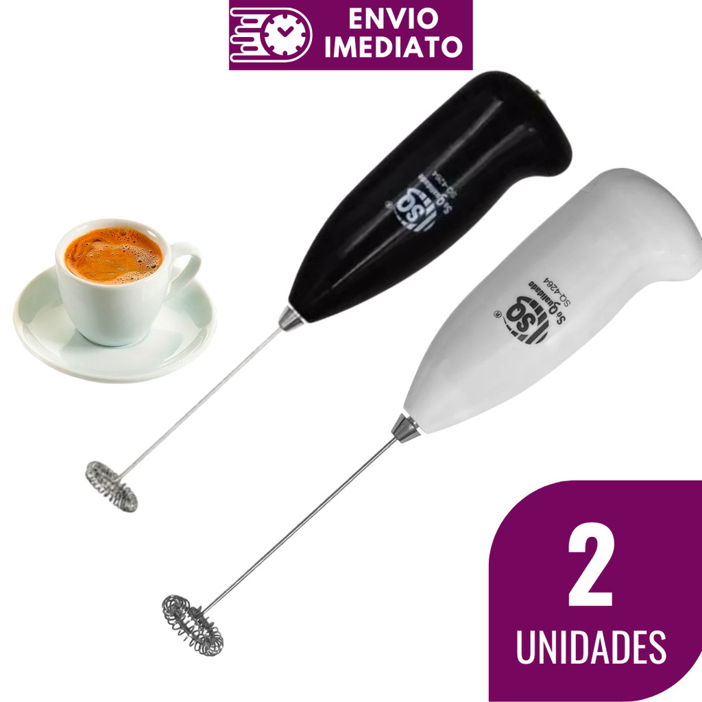 Misturador de Bebida 1/2 Peças Mini Mixer Batedor Inox Café Suco Milkshake Multiuso Batedor Portátil