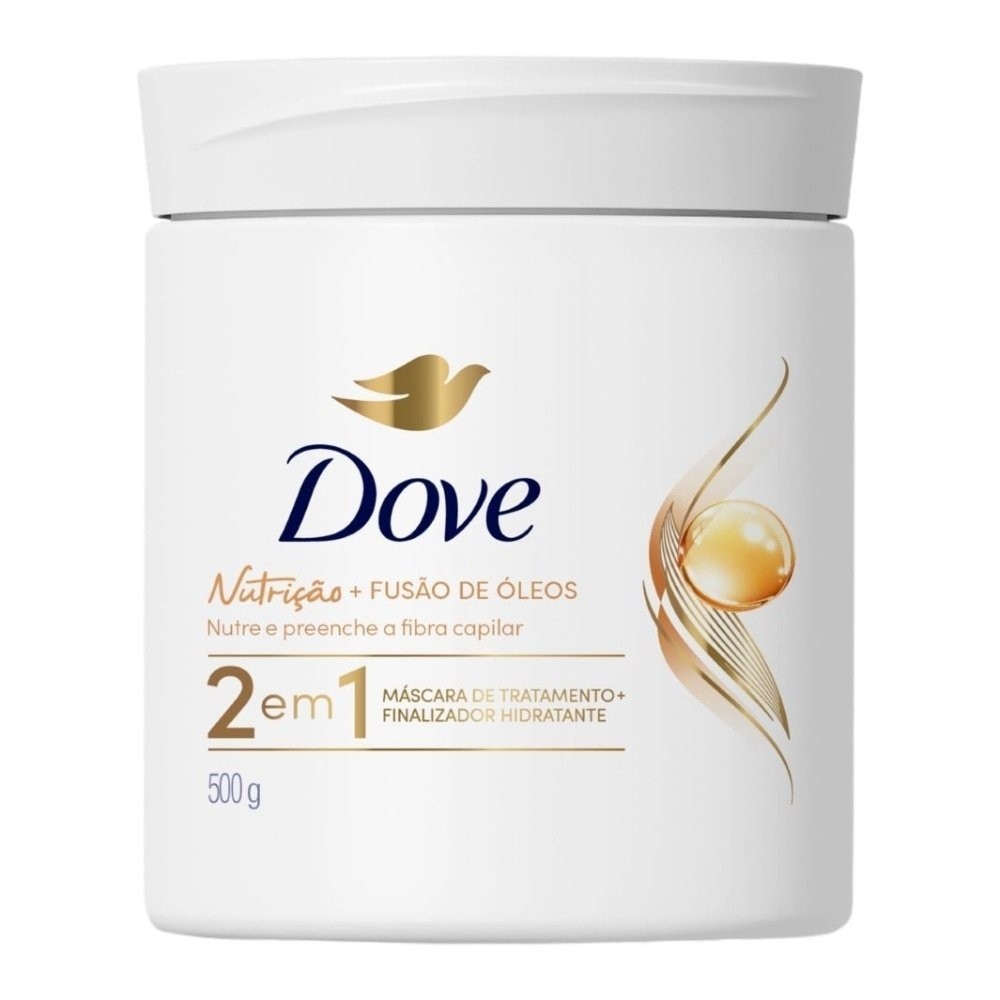 Máscara de Tratamento Dove 2 em 1 Nutrição 500g