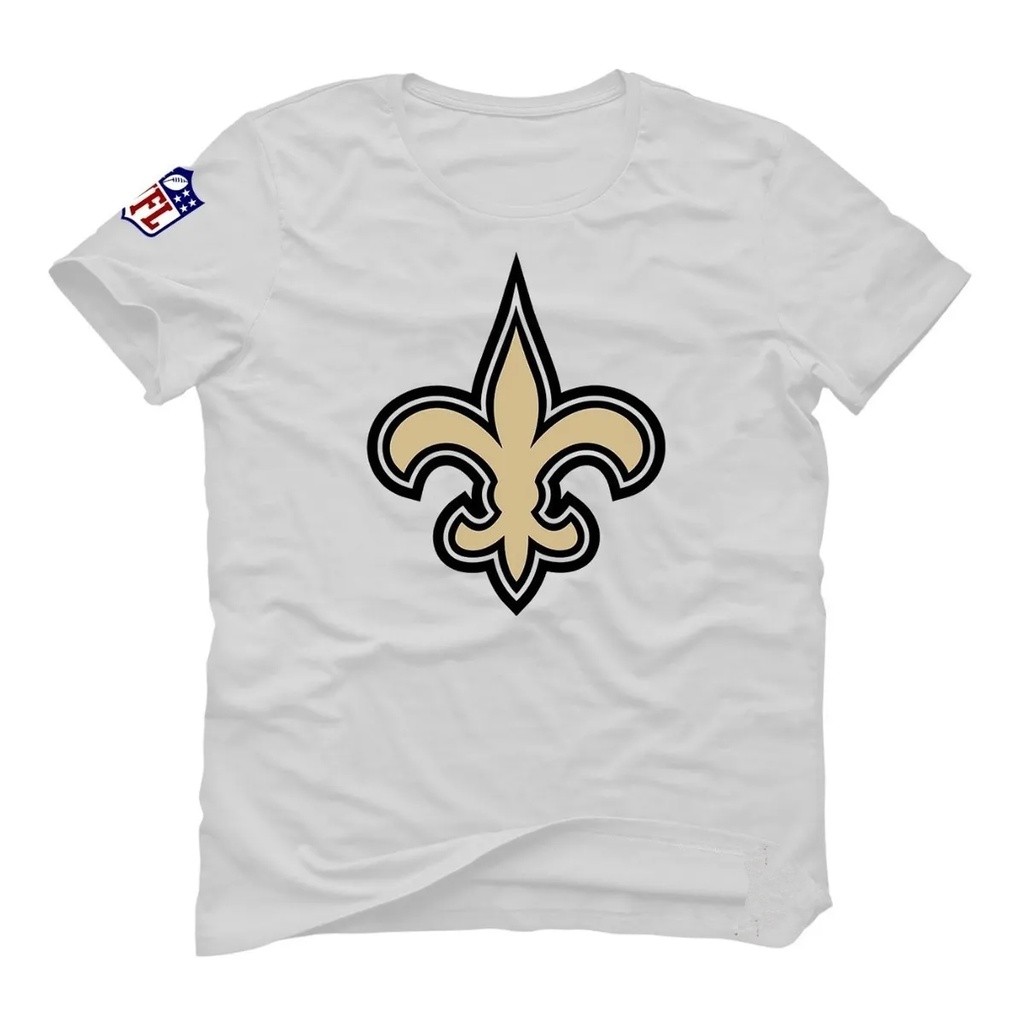 Camiseta Streetwear Camisa  Saints NFL Futebol Americano Unissex 100% Algodão Envio Imediato