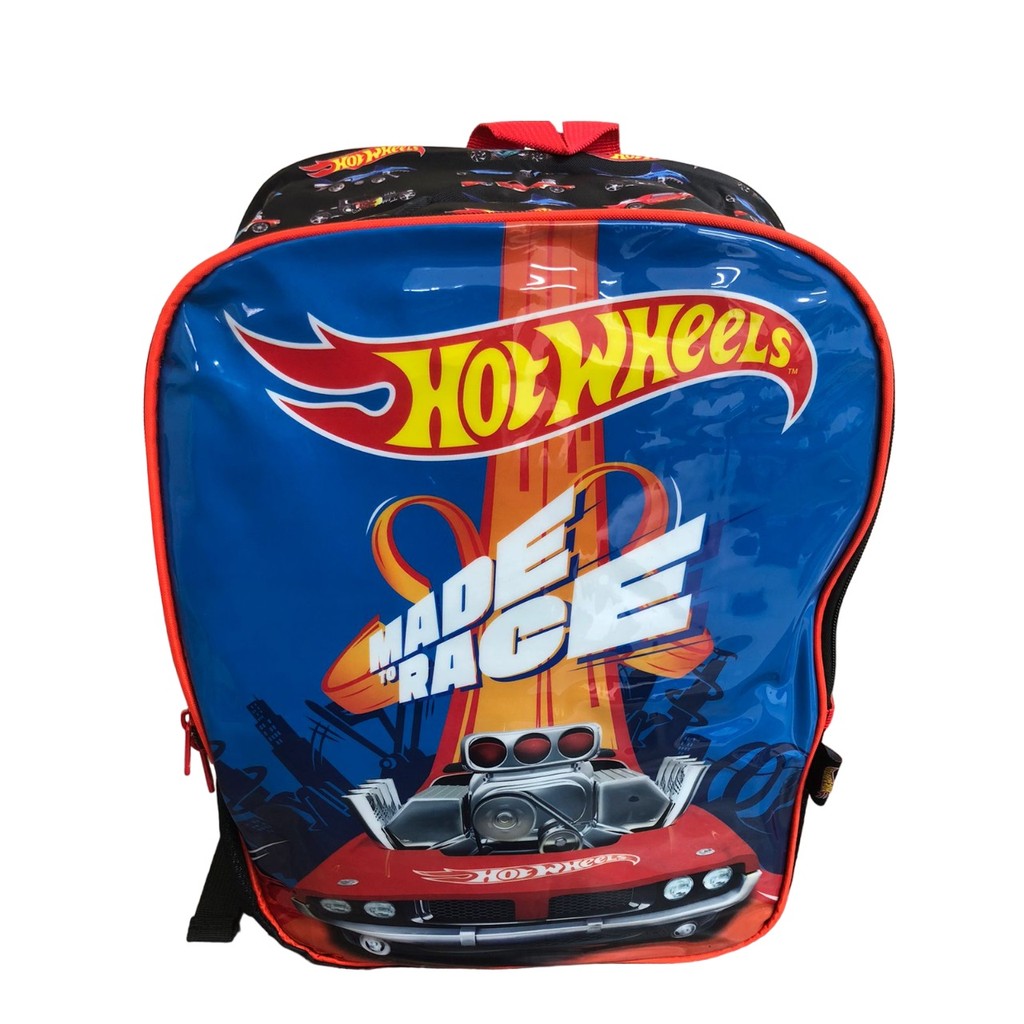 Mochila Escolar Com Alça De Costas Hot Wheels Juvenil Luxcel