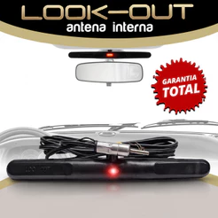 Antena Interna Amplificada Am Fm Parabrisa Look Out Universal