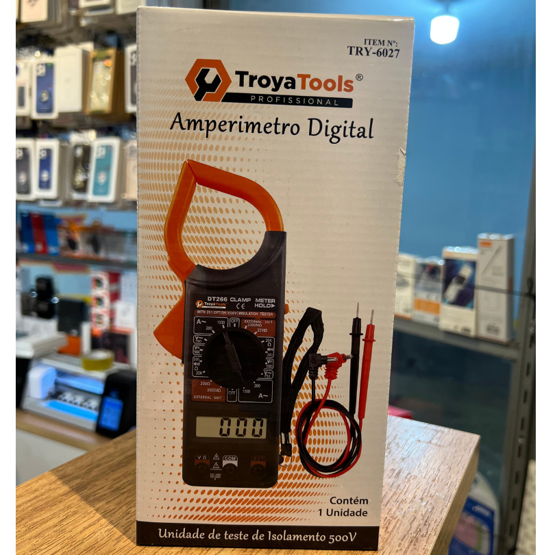 Multímetro Digital Com Alicate Amperímetro Troya Tools TRY-6027