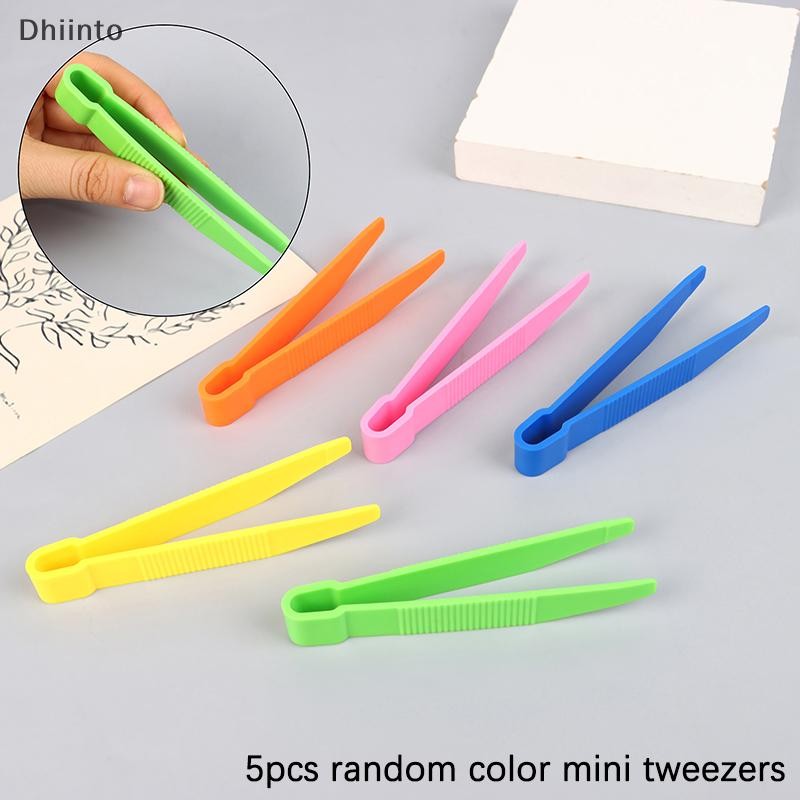 [Dhiint] 5 Peças Pinças De Plástico Coloridas Cabeça Plana Para Crianças Brinquedos De Aprendizagem De Motor Fino Educaç em Oferta na Shopee