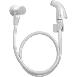 Ducha Higiênica PVC com Registro e Mangueira – Branca | Praticidade e Higiene 🚿✨ em Oferta na Shopee