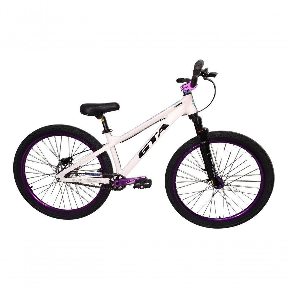 Bicicleta 26 Gta Gravity Cor Branco Freeride Single Cubo K7 Barulhento Freio Hidráulico G…