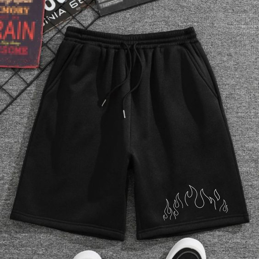 Bermuda Moletom Streetwear Masculina Short Estampado Flanelado Lançamento
