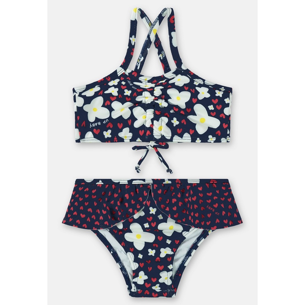 Biquíni Infantil com Top e Calcinha FPS+50 Up Baby em Oferta na Shopee