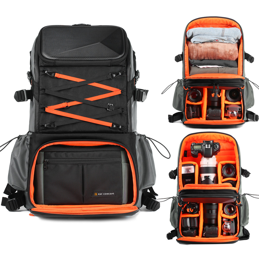 Mochila Fotográfica Impermeável K&F p/ Câmeras DSLR SLR 32L