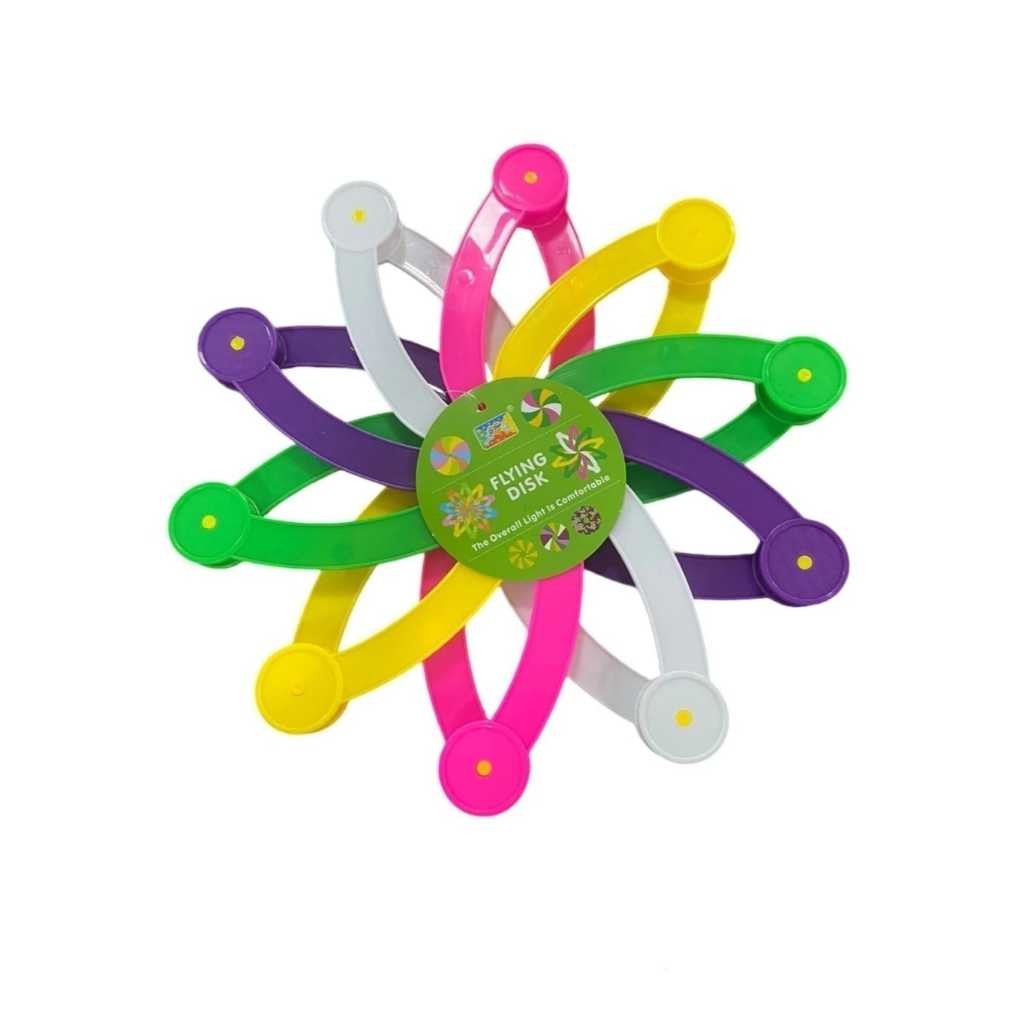Disco de Jogar Brinquedo Arremessar Frisbee Abre e Fecha Infantil Plastico Disco Voador Boomerang
