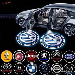 2 Peças LED Sem Fio Porta Do Carro Bem-vindo Projetor Laser Luz Fantasma Sombra Logo Pasta Universal Lâmpada em Oferta na Shopee