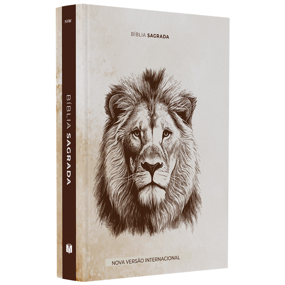 Bíblia Sagrada Leão de Judá | NVI | Letra Gigante | Capa Dura Ilustrada em Oferta na Shopee