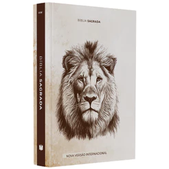 Bíblia Sagrada Leão de Judá | NVI | Letra Gigante | Capa Dura Ilustrada