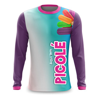 Uniforme Camiseta Manga Longa Picolé Sorvete Pronta Entrega em Oferta na Shopee