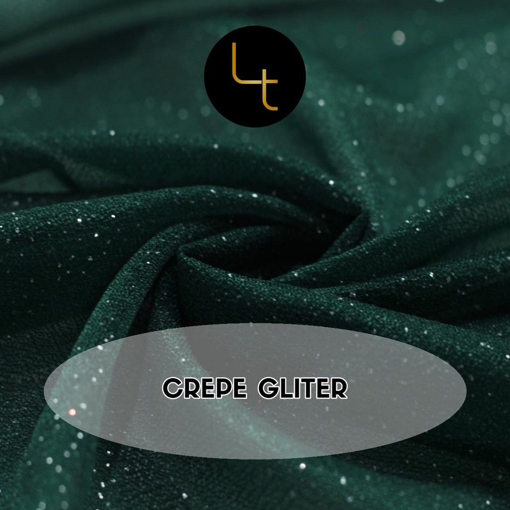 4 Metros Tecido Crepe Gliter Night (4m x 1.50m)