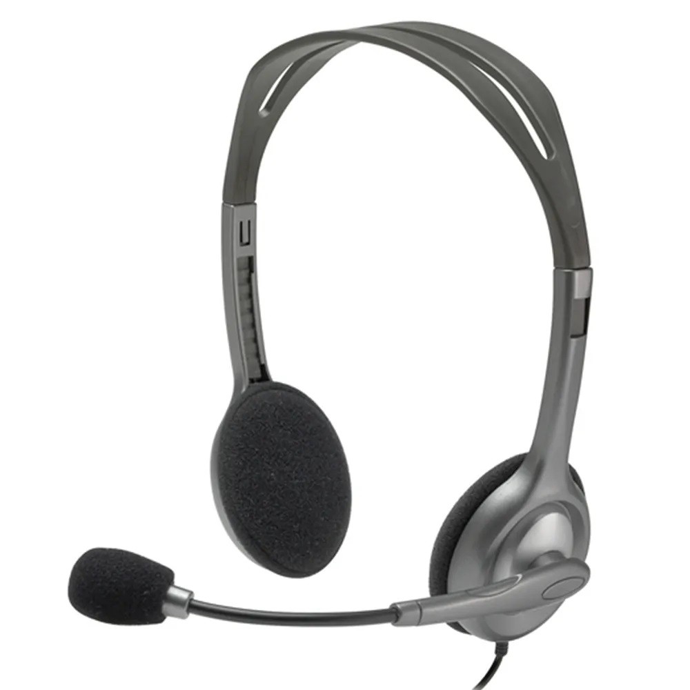 Headset Gamer Logitech H111, Com fio, Estéreo, conector 3,5mm,Preto - 981-000612 em Oferta na Shopee