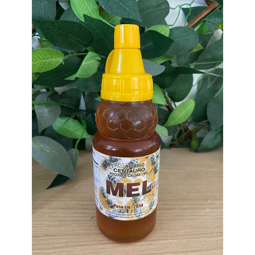 Mel Puro Silvestre 285gr Bisnaga Funcional E Praticidade MG