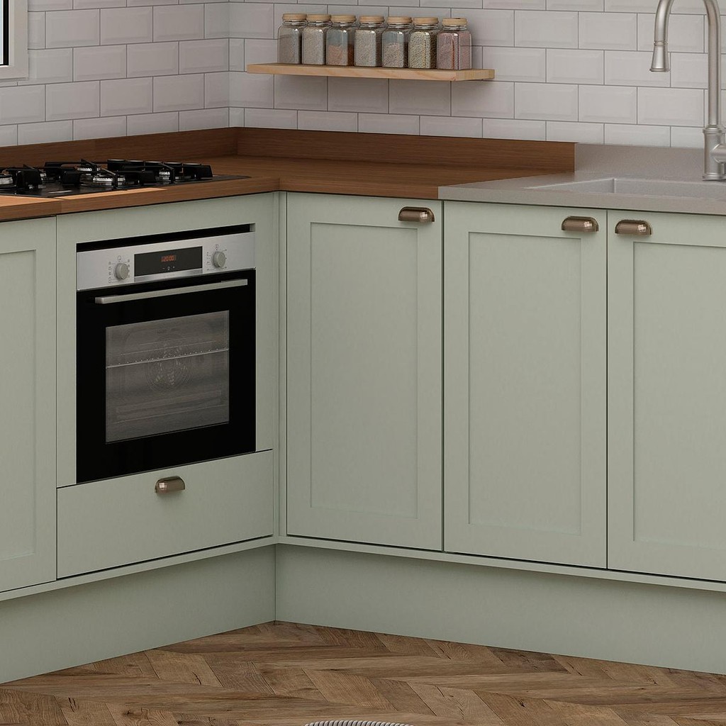 Balcão de Cozinha Genialflex Iluminata Canto Reto Hortelã em Oferta na Shopee