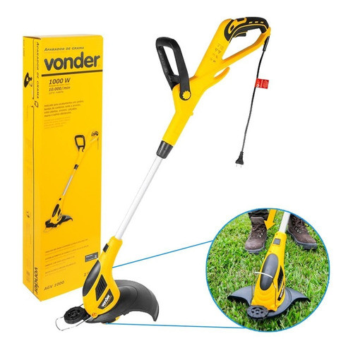 Aparador de Grama Com Fio Potência de 1000W AGV1000 Vonder em Oferta na Shopee