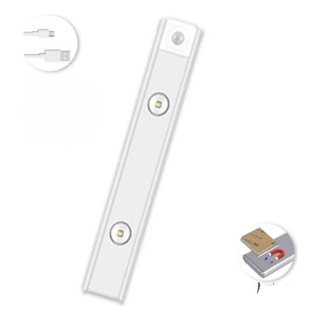 Luminária Inteligente Led 30cm C/ Sensor De Movimento