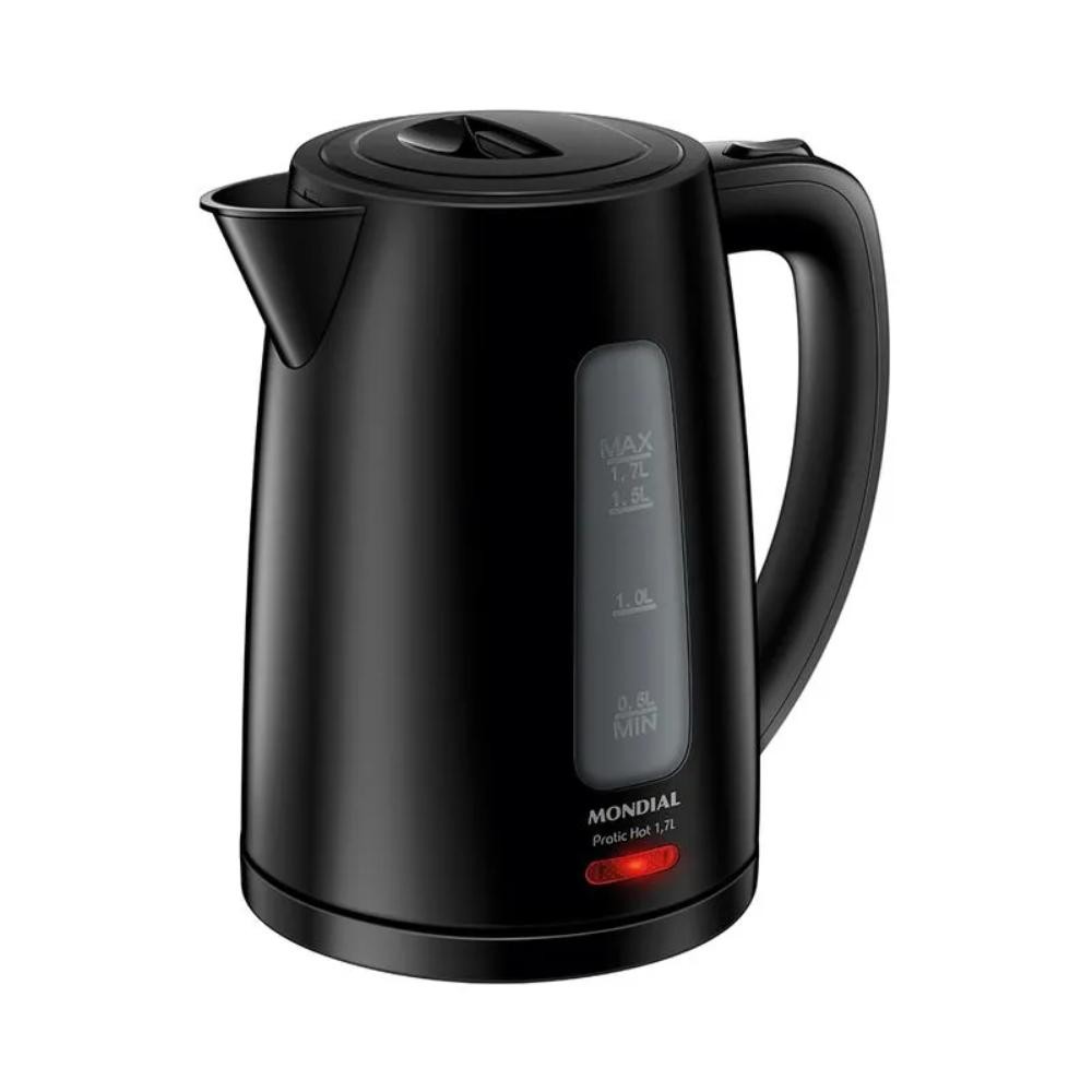 Chaleira Elétrica Mondial Pratic Hot 1,7L CE-17 1850W Preto 127V em Oferta na Shopee