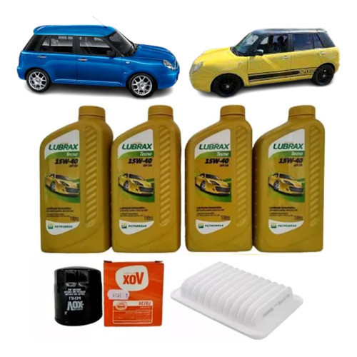 Kit Revisão Troca De Oleo 15w40 Motor Moto Mto Lifan 320 1.3