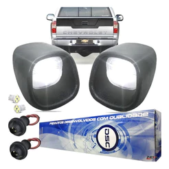 Lanterna Luz Placa S10 E Blazer 2001 A 2011 C/ Soquete E Led