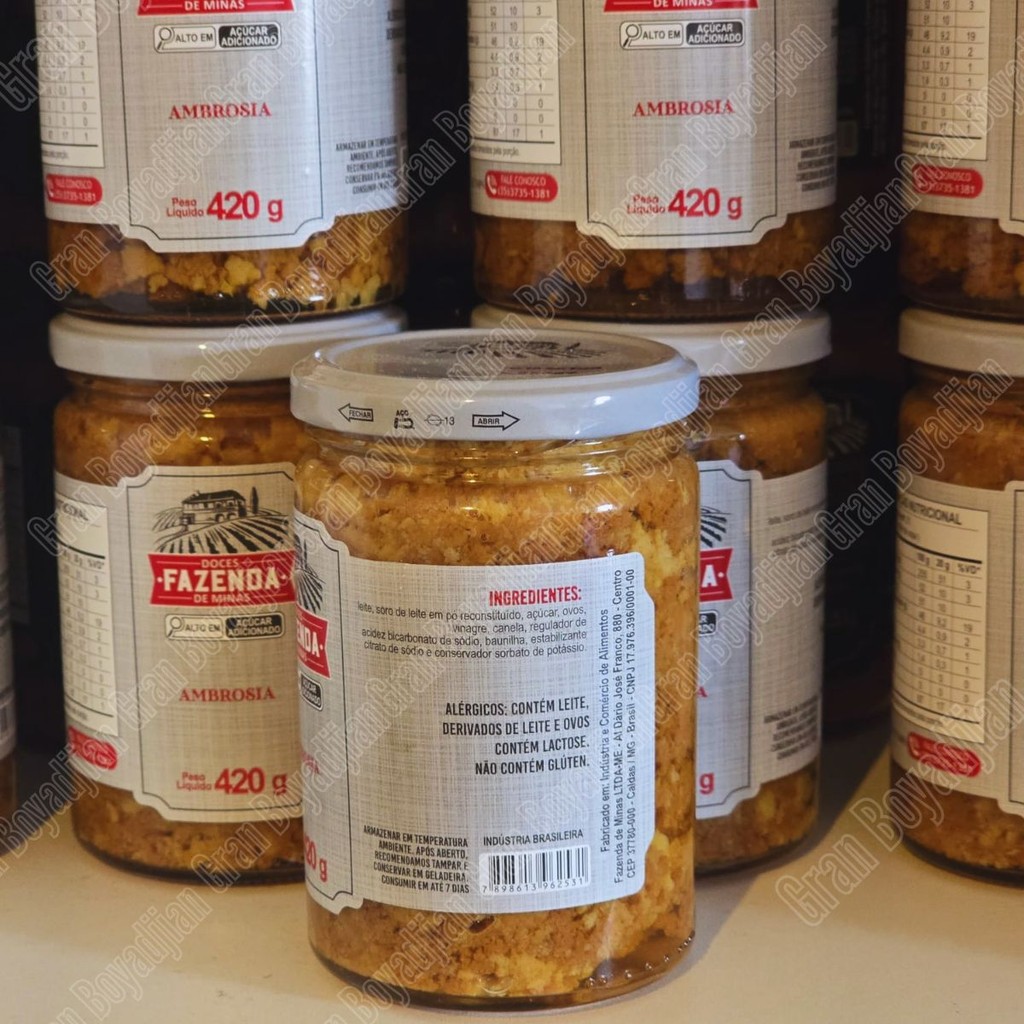 Doce Ambrósia 420 Gramas - Fazenda de Minas em Oferta na Shopee