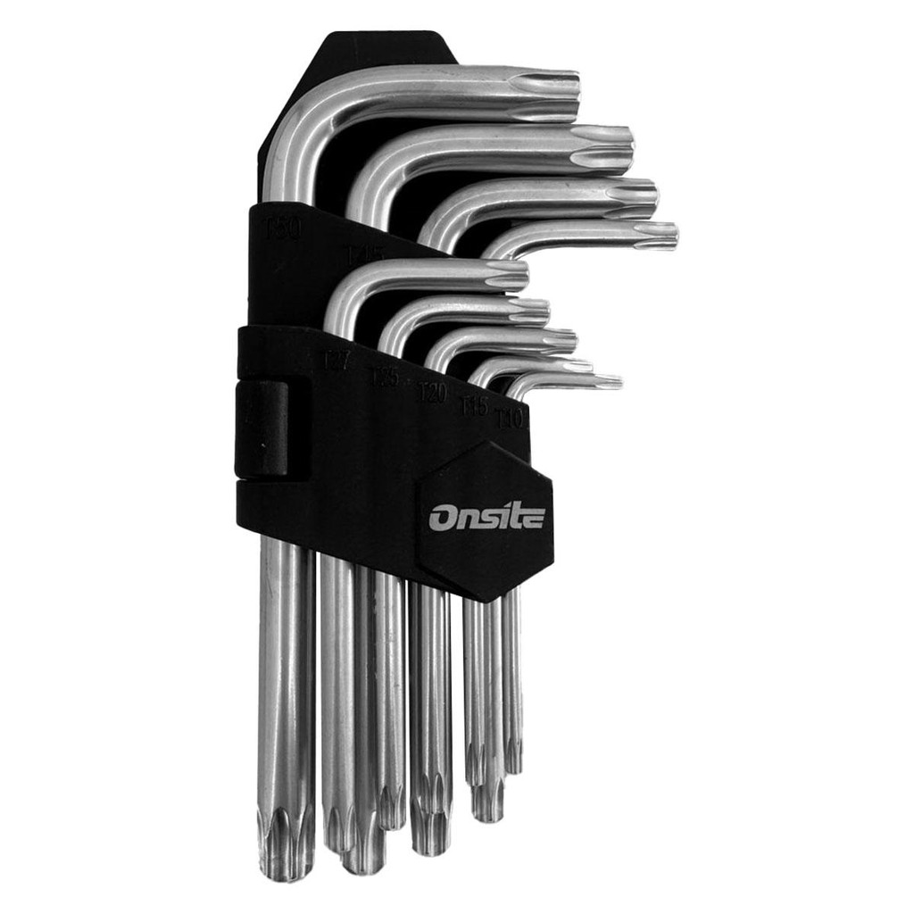 Jogo de Chave Allen Torx T10 á T50 Com 9 Peças (702686) - Onsite em Oferta na Shopee