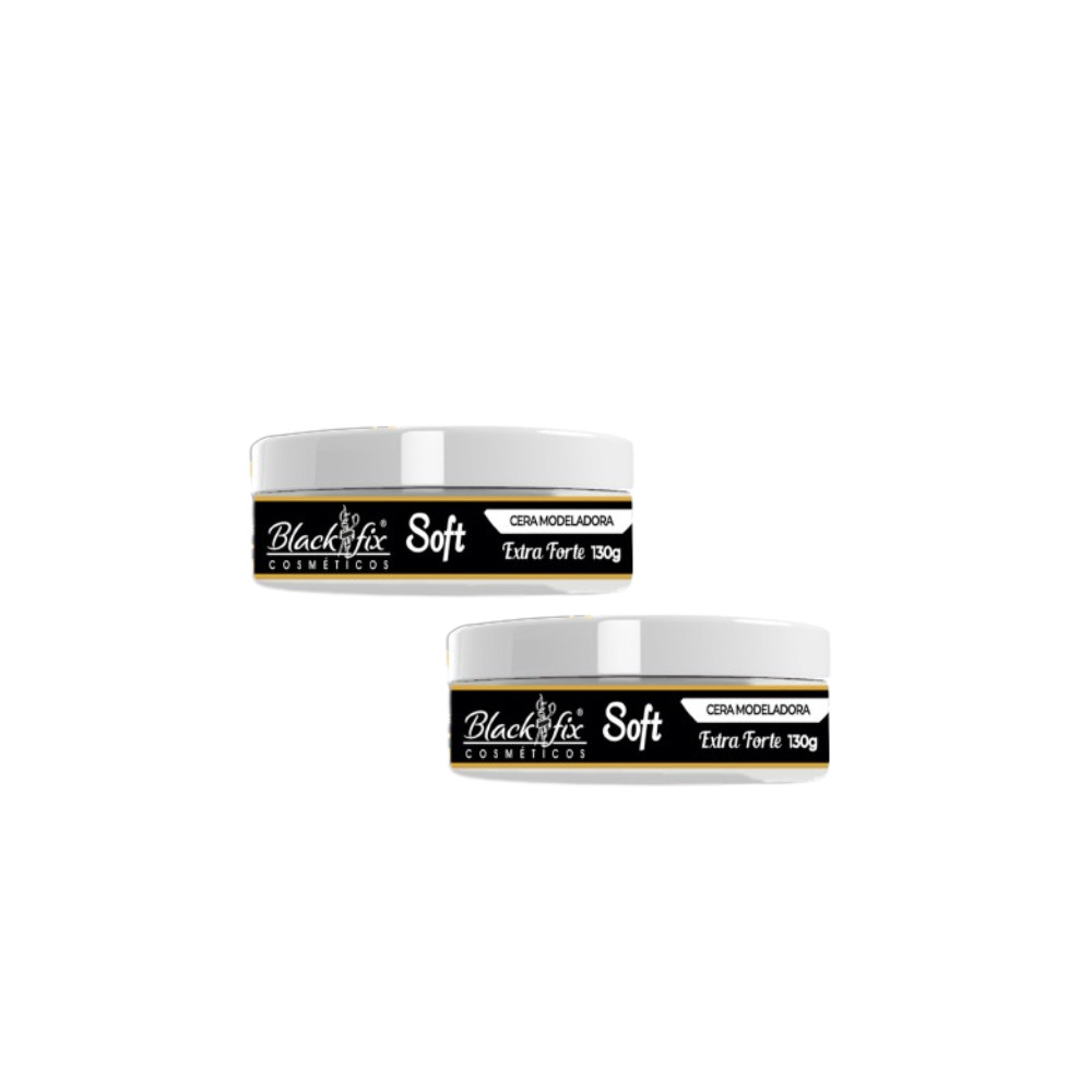 Kit 2 Ceras Modeladora Black Fix Soft Extra Forte