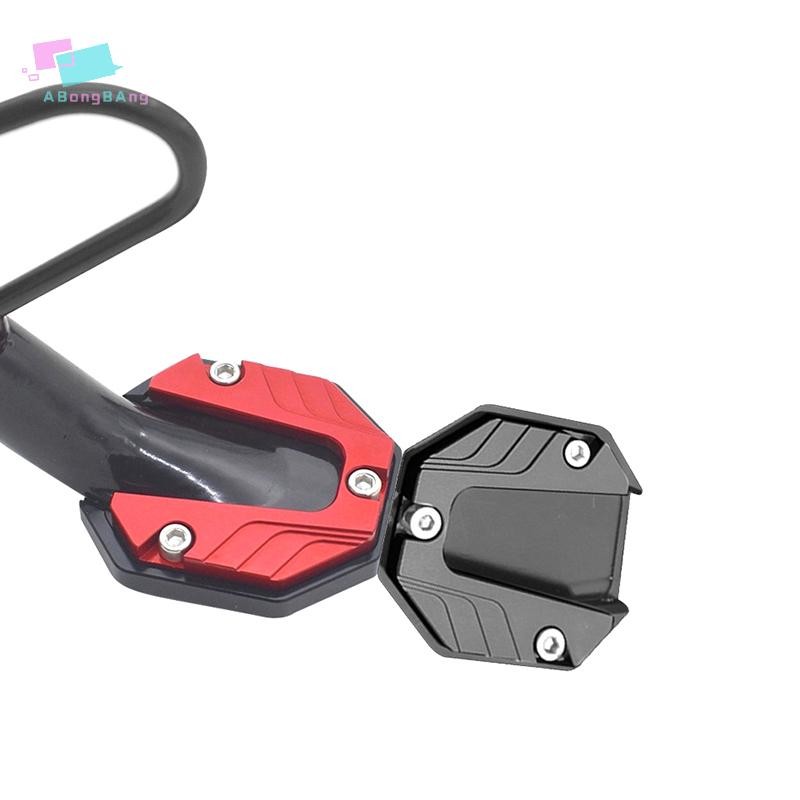 Abongbanghn Acessórios De Moto Extensão Pé Almofada Placa Suporte Liga Alumínio Da Motocicleta Kickstand Extensor Latera