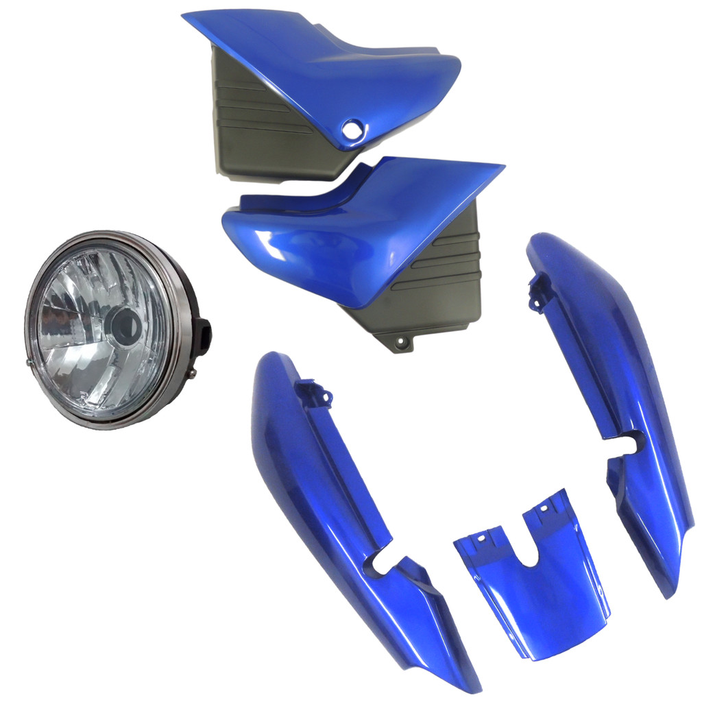 Farol Completo Rabeta Traseira Completa E Tampa Lateral Ybr 125 Ano 2002 2003 2004 2005 2006 2007 E 2008
