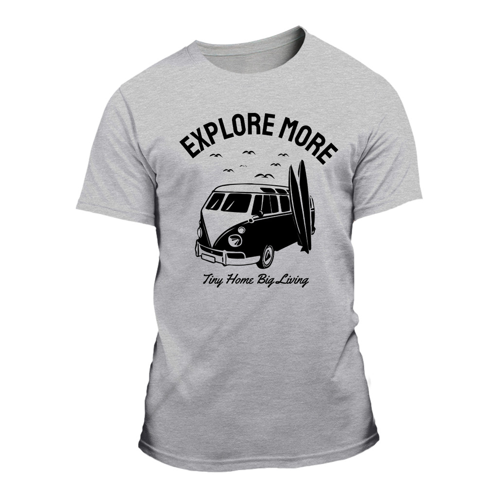Camiseta Feminina Kombi Viagem Motorhome Praia Verão Carro Antigo