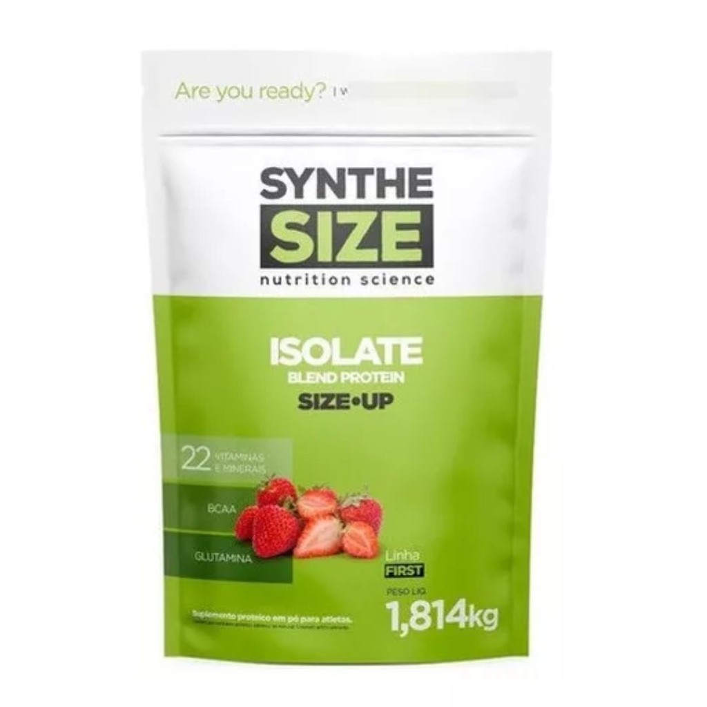 Suplemento en pó Synthesize Nutrition Science Size Up Proteínas morango x 1.8kg - Health
