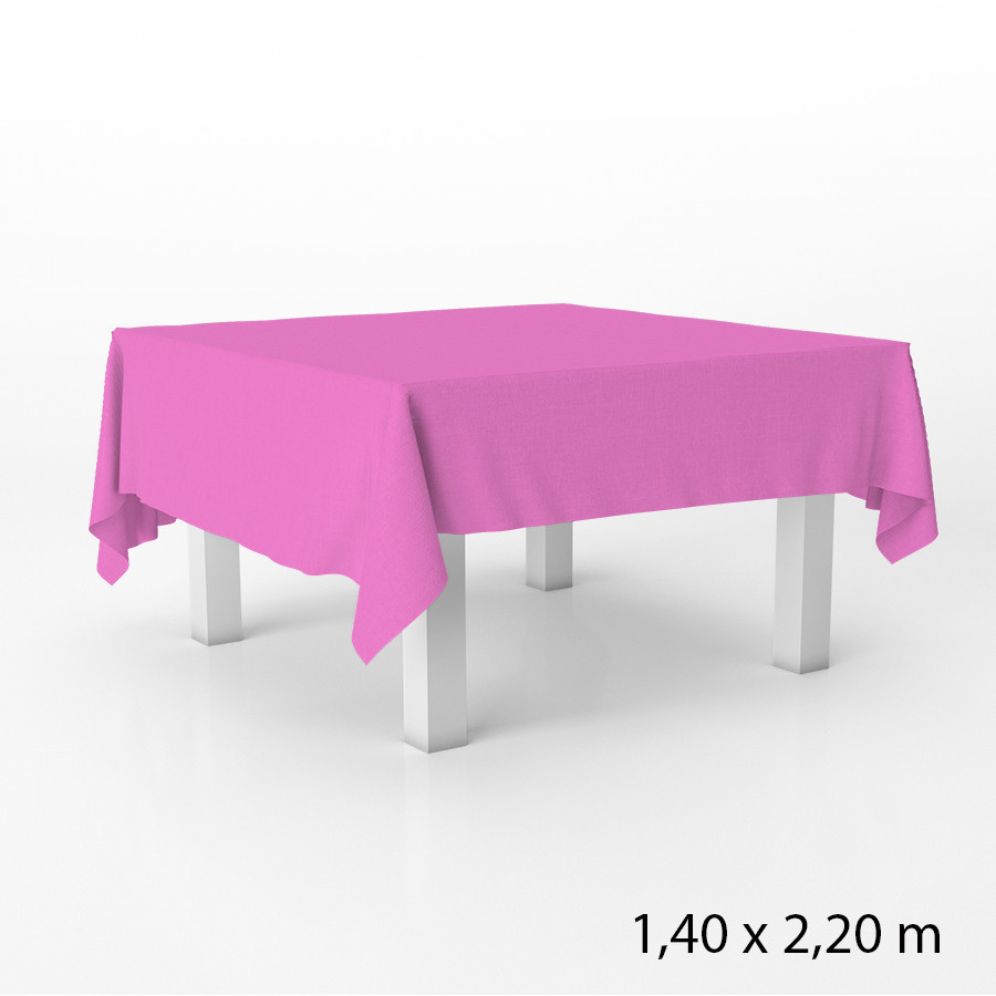 Toalha de Mesa em TNT - 140 x 220 cm - Rosa Chiclete - 1 unidade - Best Fest -