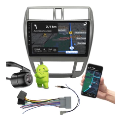 Multimidia 10" City 2008 a 2014 Ar Digital Android Auto CarPlay + Câmera de Ré