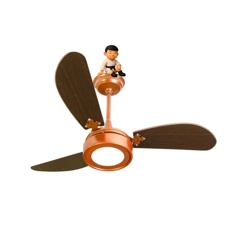 VENTILADOR TETO NEW LIGHT LED 3P 127V COBRE C3V  - VENTI DELTA