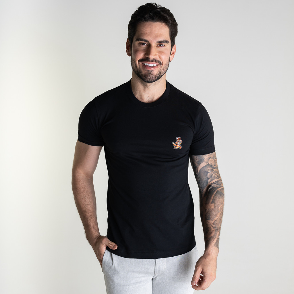 Camiseta Acostamento Fox Preta