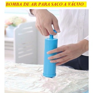 Bomba De Ar Manual 22x5CM Para Saco Á Vácuo Colorido Somente A Bomba Fácil E Prático De Se Usar em Oferta na Shopee