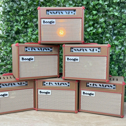 Porta 10 Palhetas Mini Amplificador Mesa Boogie Com Luz 3d