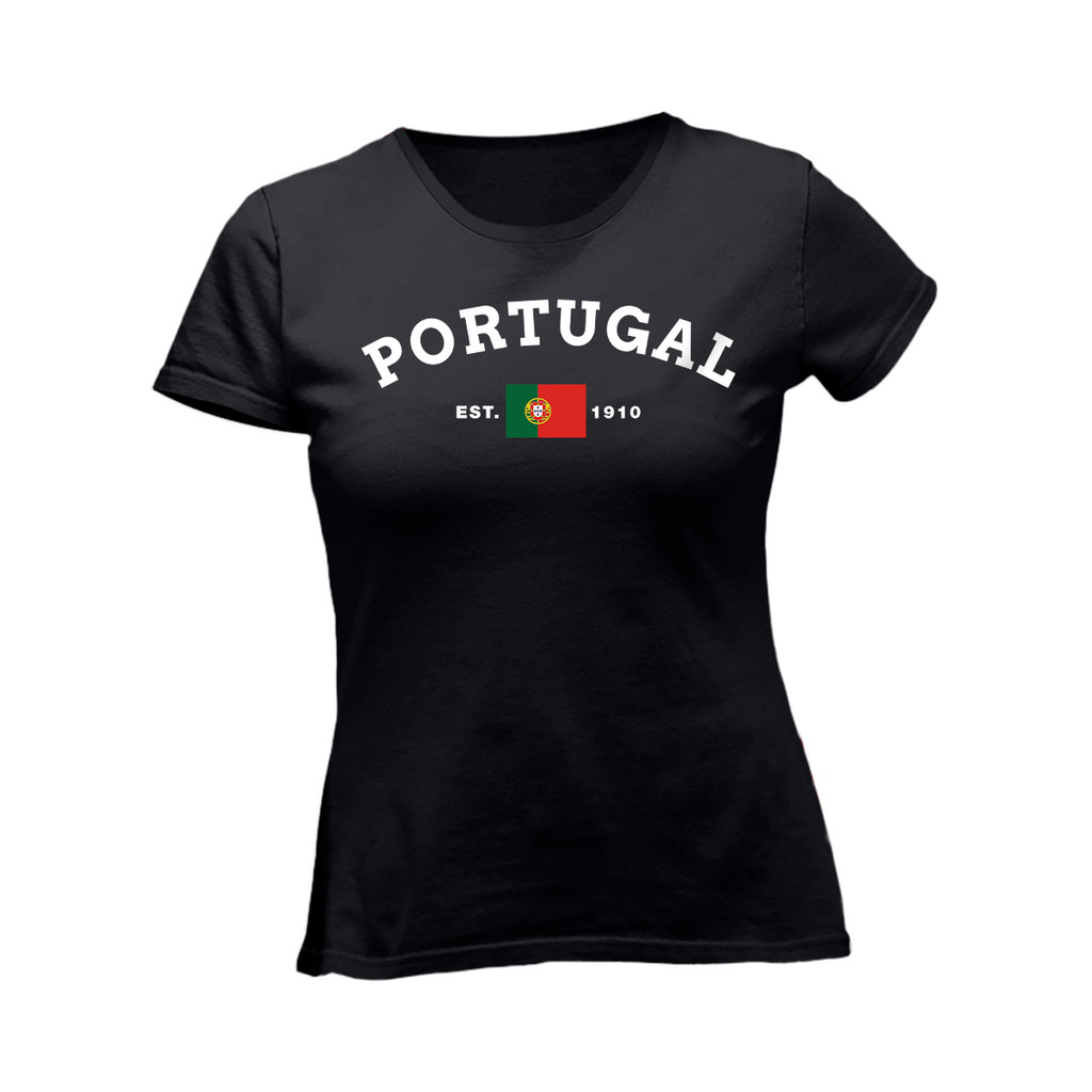 Camiseta Feminina Portugal Bandeira País Português Luso