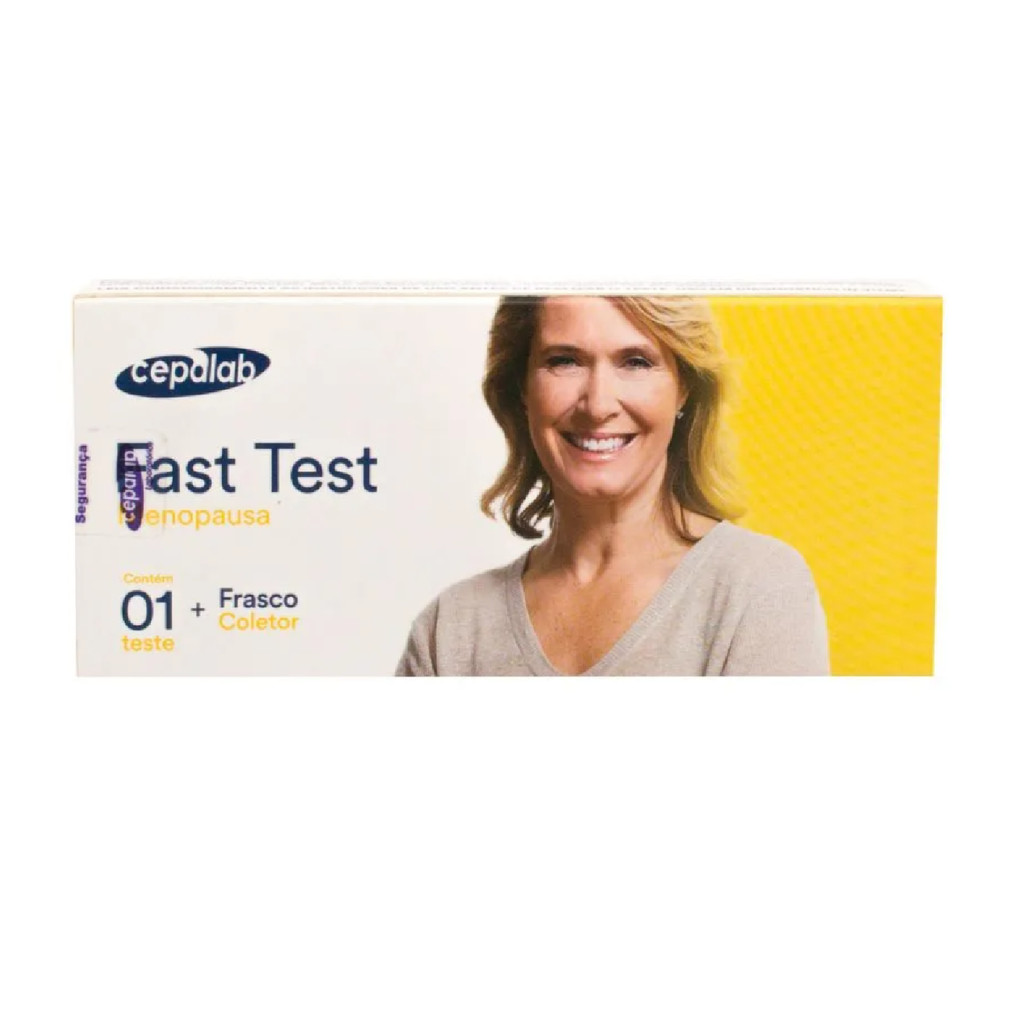 Teste de Menopausa Fast Test Cepalab com 1 Teste + Frasco Coletor