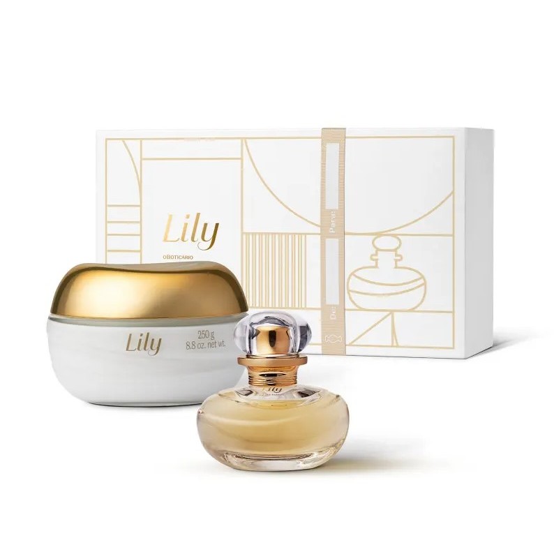 Kit Lily: Eau De Parfum 30ml + Creme Acetinado Desodorante Corporal 250g  - O Boticário