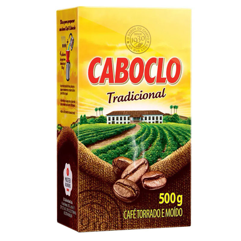 Café em Pó Tradicional 500g vácuo Caboclo - Food & Beverages