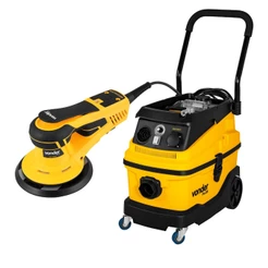 Aspirador De Partículas Finas APV1600 Com Lixadeira Roto-Orbital LRV350B Vonder