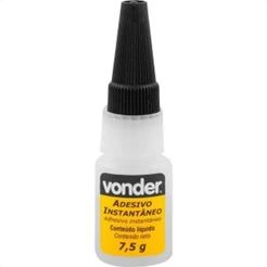 Cola Instantânea Transparente Multiuso Madeira/Metal/Plástico/Borracha 7,5g Vonder - 1662075000