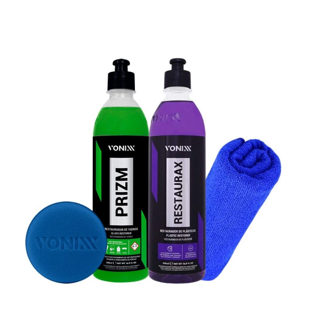 Kit Restaurax Revitalizador de Plasticos Prizm Restaurador de Vidros Chuva Acida em Oferta na Shopee