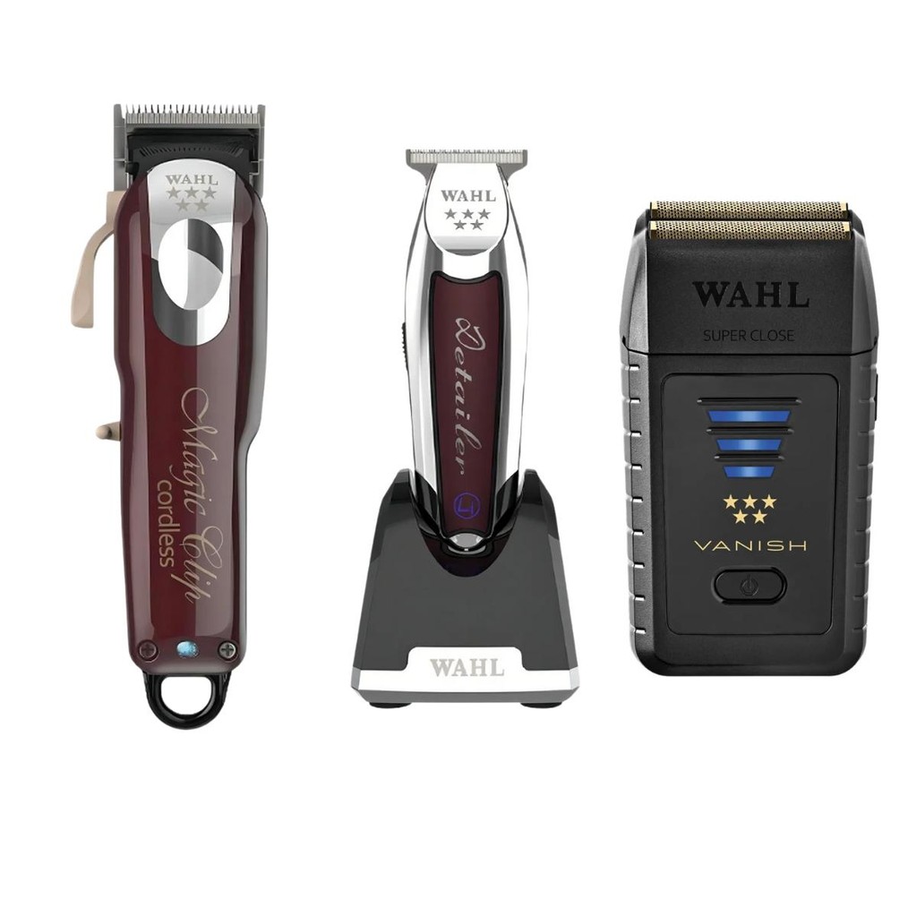 Combo Wahl  Magic Clip Cordless + Detailer + Shaver Finale Bivolt