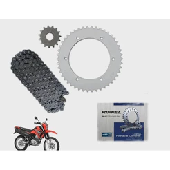 Kit Relação Tração Transmissão XTZ 250 LANDER 2009 à 2026 e XTZ 250 Z TÉNÉRÉ 2010 à 2019
